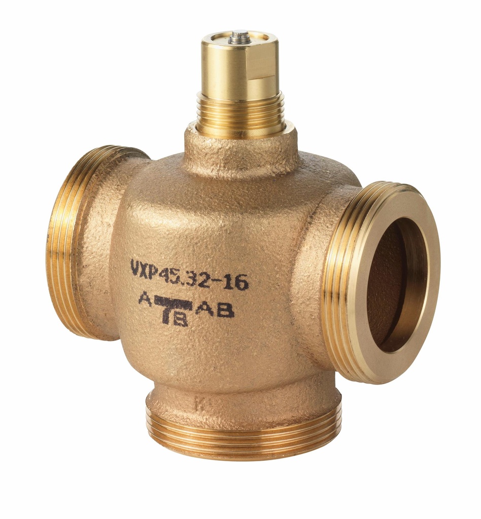 Vanne à 3 voies DN25, filetée en bronze G5/4"B KVS 10 (Δpmax 200kPa)