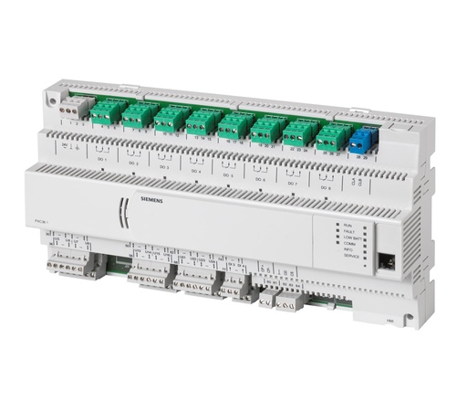 [PXC36.D] Régulateur compact avec 36 points physiques et interface PPS2,communications BACnet/LonTalk, extensible avec des modules d'E/S